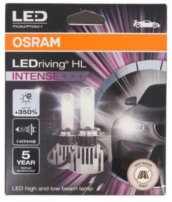 Set 2 Buc Led Osram LED H7/H18 12V 21W PX26D /PY26D-1 6000K LEDriving HL 64210DWINT-2HFB foto