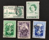 Malta (Colonie Britanică) 1946&ndash;1954 - Set de 5 Timbre Istorice &bdquo;Marea Victorie (Victory Issue)&rdquo; Valori Ștampilate / Anulate - Cod: -PV1