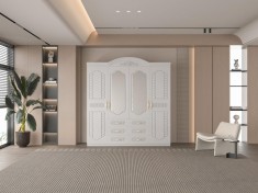 Dulap ZQE-049MDF - 4U 6S, 200x50x200 cm foto