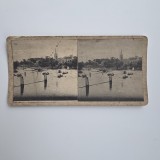 Fotografie de colectie stereoscopica, Peisaj din Marlow, Anglia, UK, Marea Britanie, Europa, ca. 1900