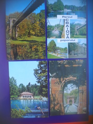HOPCT LOT 4129 - 4 CARTI POSTALE-PARCUL POPORULUI-CRAIOVA.-JUD -DOLJ-CIRCULATE foto