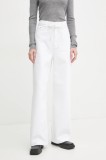 Day Birger et Mikkelsen pantaloni Elijah femei, culoarea alb, DAY65243555