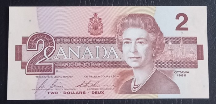Canada, 2 Dolari 1986, UNC.