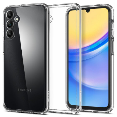 Husa antisoc Samsung Galaxy A15 4G A15 5G Spigen Ultra Hybrid Clear foto