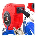 Furtun aer cu tambur automat, lungime 15 m, presiune 17 bari, Verke