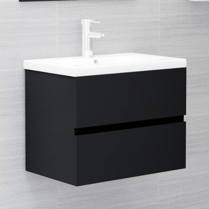 Gossi masca de chiuveta, negru, 60 x 38,5 x 45 cm, pal