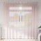 vidaXL Perdele voal cu bucle 2 buc Roz deschis 140x245 cm 4102279
