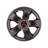 Set 4 Capace Roti 14 inchi (R14) Bis Negru, Compatibile Cu MitsuBis Negru, Autohelix MSA