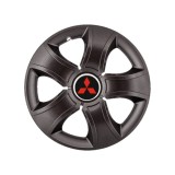 Set 4 Capace Roti 14 inchi (R14) Bis Negru, Compatibile Cu MitsuBis Negru, Autohelix MSA