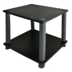 Masă Multifuncțională, Lemn MDF, Două Niveluri, Negru, 34x30x31cm