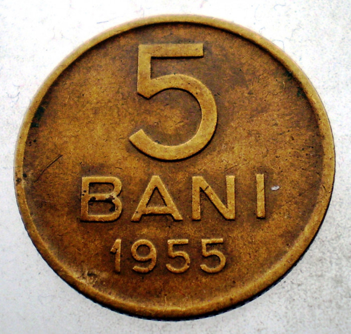 7.296 ROMANIA RPR 5 BANI 1955