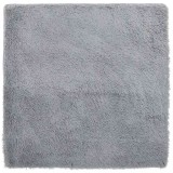 VidaXL Covor shaggy cu pom &icirc;nalt, NAVARRA, gri argintiu, 240x240 cm