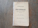 Cumpara ieftin Principie de stilu epistolaru pentru usulu scoleloru secundare (După Sommer) 1886, CRAIOVA