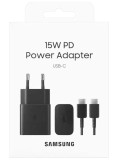 Incarcator Samsung 15w Pd Usb-c + Usb-c 1m Black