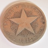 Cuba 20 centavos 1915 argint, America Centrala si de Sud