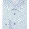 Camasa barbati slim alba cu print C001SL