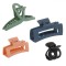 Clame Păr Femei, Multicolor, Set 4 Bucăți, Textură Mată, Dimensiuni 5-11cm