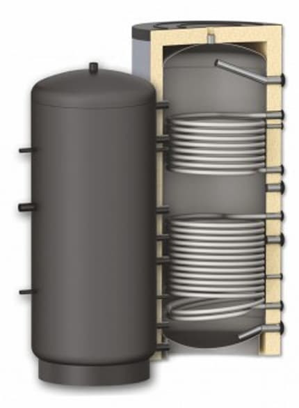 Puffer cu o serpentina, Sunsystem, PR2 1000, 1000 litri, izolatie