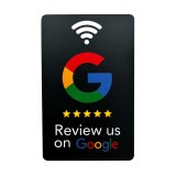Card recenzii Google, E-LOCKS, NFC NTAG215, 540 bytes, PVC, negru