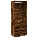 Cumpara ieftin Sifonier, stejar fumuriu, 80x50x200 cm, lemn prelucrat