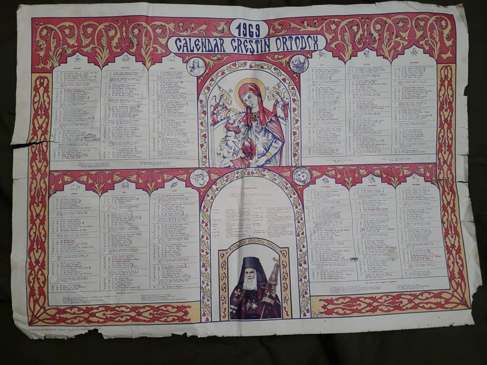 Calendar crestin ortodox 1969 Episcopia Oradea