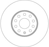 Disc frana fata- PS TRW DF4295