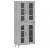 Cumpara ieftin Dulap inalt, gri sonoma, 69,5x34x180 cm, lemn compozit