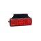 Lampa LED gabarit, culoare rosu ,cu suport lateral 12/36V Cod:FT-017 Automotive TrustedCars