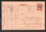 Germany Bavaria 1919 Postal History Rare Old postal stationery to Chemnitz D.872
