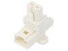 Conector Adaptor in T AAG STUCCHI 16A 250V AC, 2 Pini, Montare Panou, Alb