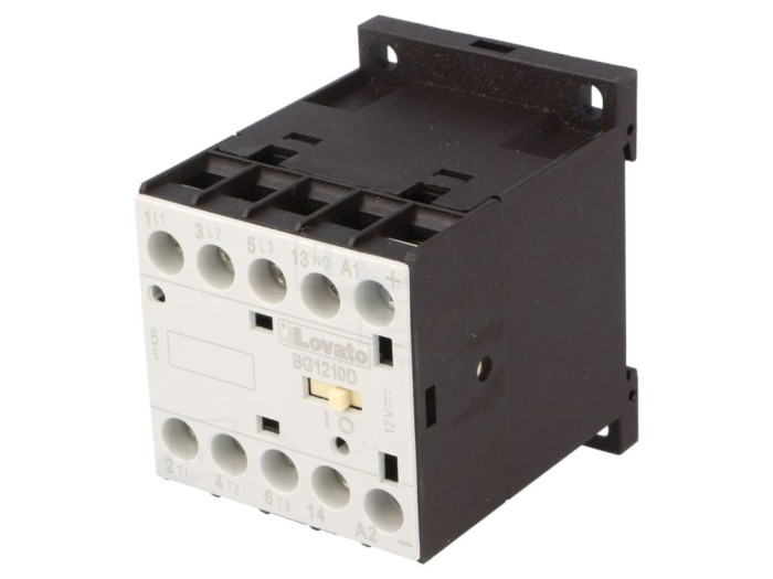 Contactor 3-Poli 12VDC 12A