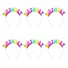 Set Coronițe Petrecere, 6 Bucăți, Multicolor, Happy Birthday, Oem