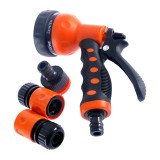 Cumpara ieftin Pistol de stropit cu 3 accesorii, 7 functii, 1/2&quot;, MD708, portocaliu - negru