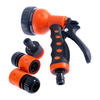 Pistol de stropit cu 3 accesorii, 7 functii, 1/2&amp;quot;, MD708, portocaliu - negru foto