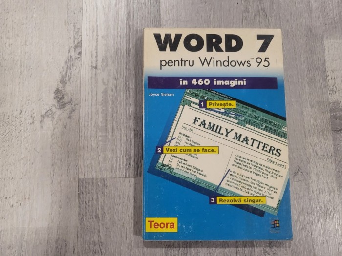 Word 7 pentru Windows 95 in 460 imagini de Joyce Nielsen