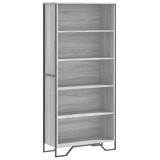 Cumpara ieftin Biblioteca, gri sonoma, 80x31x169 cm, lemn prelucrat
