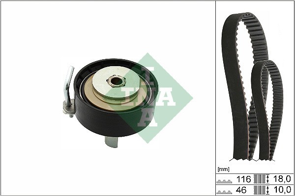 INA 530 0701 10 Set curea de distributie