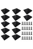 Set de 12 capace pentru st&acirc;lpi, 10 x 10 cm