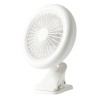 Ventilator portabil cu iluminare LED F2321, USB, clips