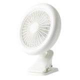 Ventilator portabil cu iluminare LED F2321, USB, clips