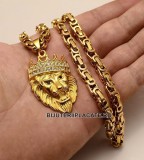 Lant inox si Medalion -LION LC40L