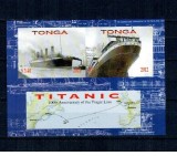 Tonga 2012 - Titanic, vapoare, colita nedantelata neuzata