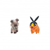Set 2 figurine - Pokemon - Tepig + Rockruff | Jazwares