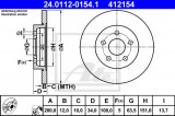 Disc frana JAGUAR X-TYPE (CF1) (2001 - 2009) ATE 24.0112-0154.1