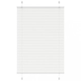 vidaXL Jaluzea plisată alb 95x150 cm Lățime țesătură 94,4cm poliester