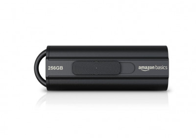 Memorie USB 3.1 ultrarapida de 256 GB Amazon Basics, negru - RESIGILAT foto