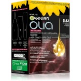 Garnier Olia Big Kit Culoare permanenta pentru par culoare 5.52 Glassy Merlot 1 buc