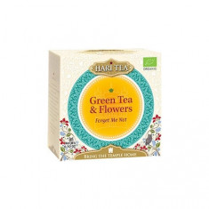 Ceai premium Hari Tea - Forget Me Not - ceai verde si flori bio 10dz x 2g