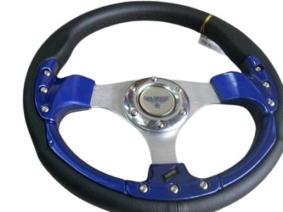 Volan sport in 3 spite - Albastru foto