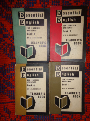 Essential english for foreign students - E.Eckersley / Teacher&amp;#039;s book - 4 volume foto